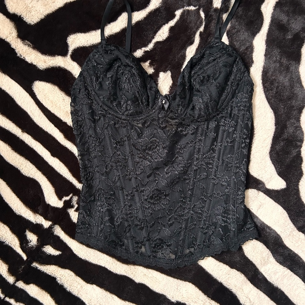 Black Lace Bustier